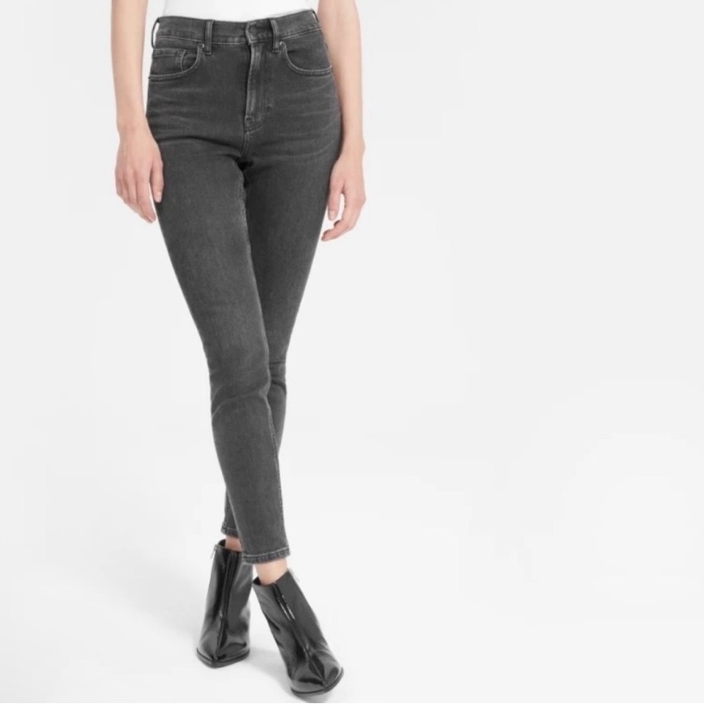 Everlane High Rise Skinny Jean Charcoal